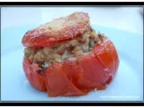 Recette Tomates farcies au risotto de boeuf
